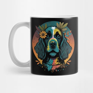 Pointer dog hippie Mug